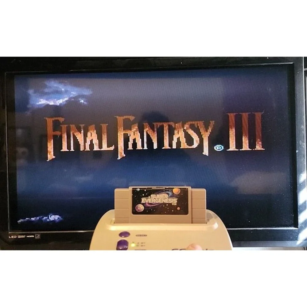 Super Nintendo 3000 in 1 Multi Video Game Cart SNES Retro Gaming Grey